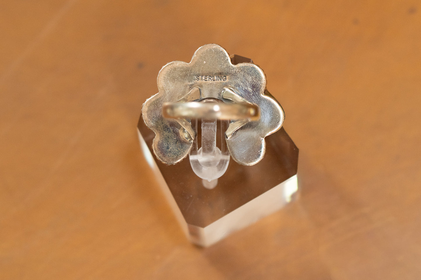 Sterling Silver Spiny Oyster Navajo Ring