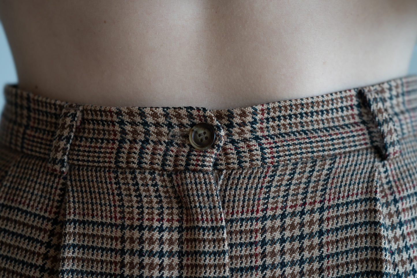 Vintage 80s Tailored Wool Shorts