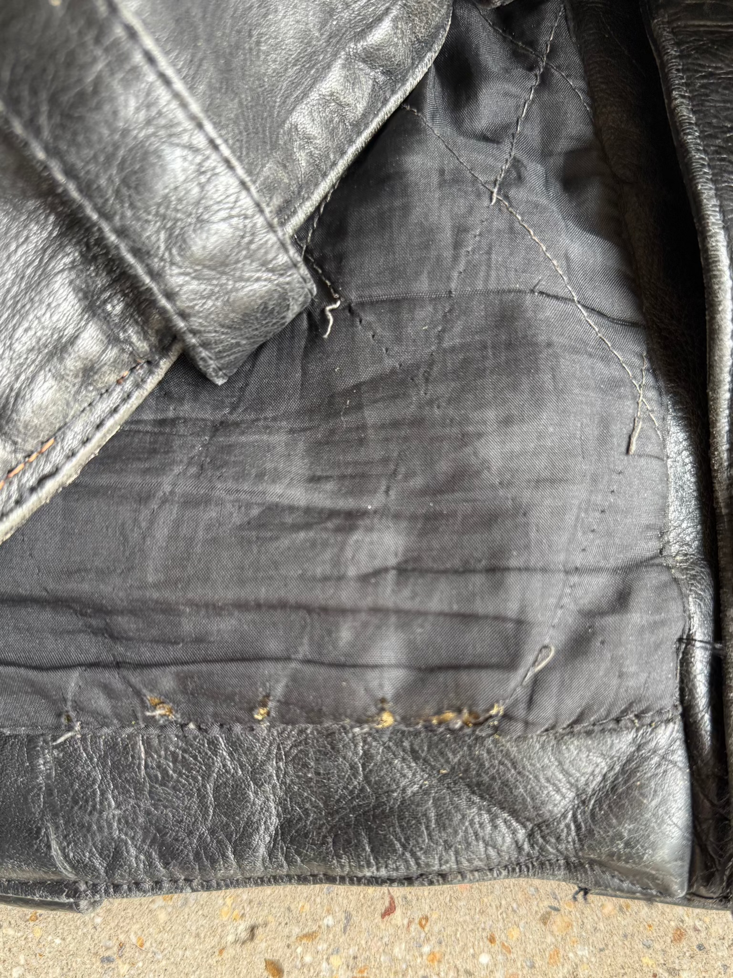 Vintage 70s Fringe Leather Moto Jacket