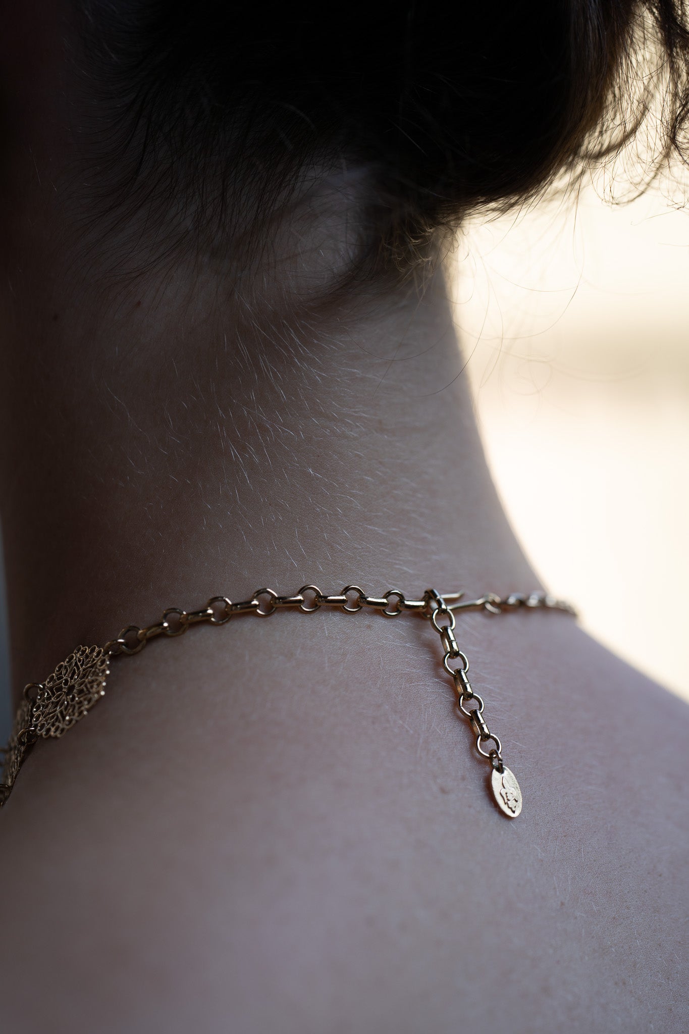 Vintage Vendome V-Neck Filigree Necklace + Earring Set