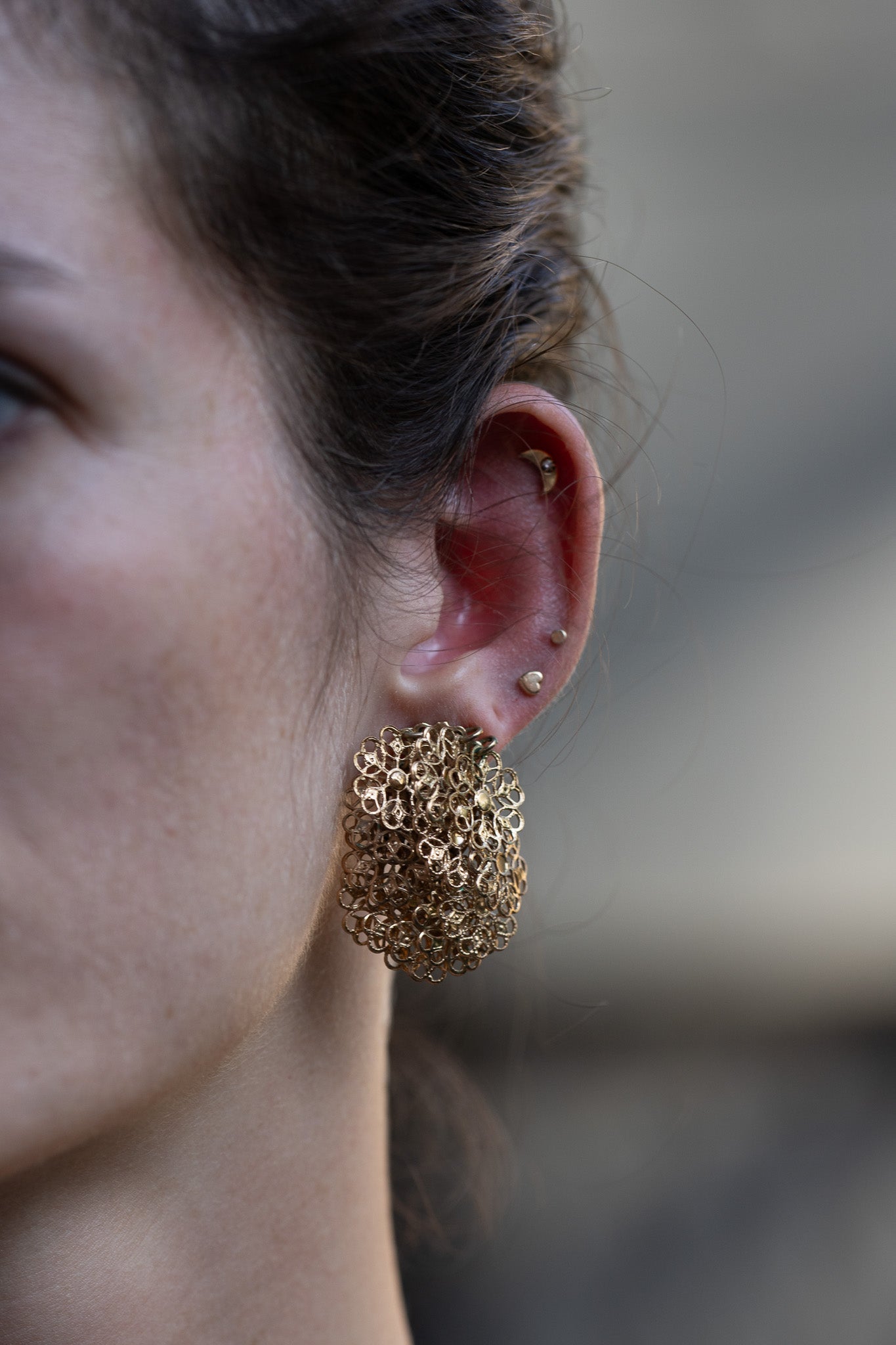 Vintage Vendome V-Neck Filigree Necklace + Earring Set