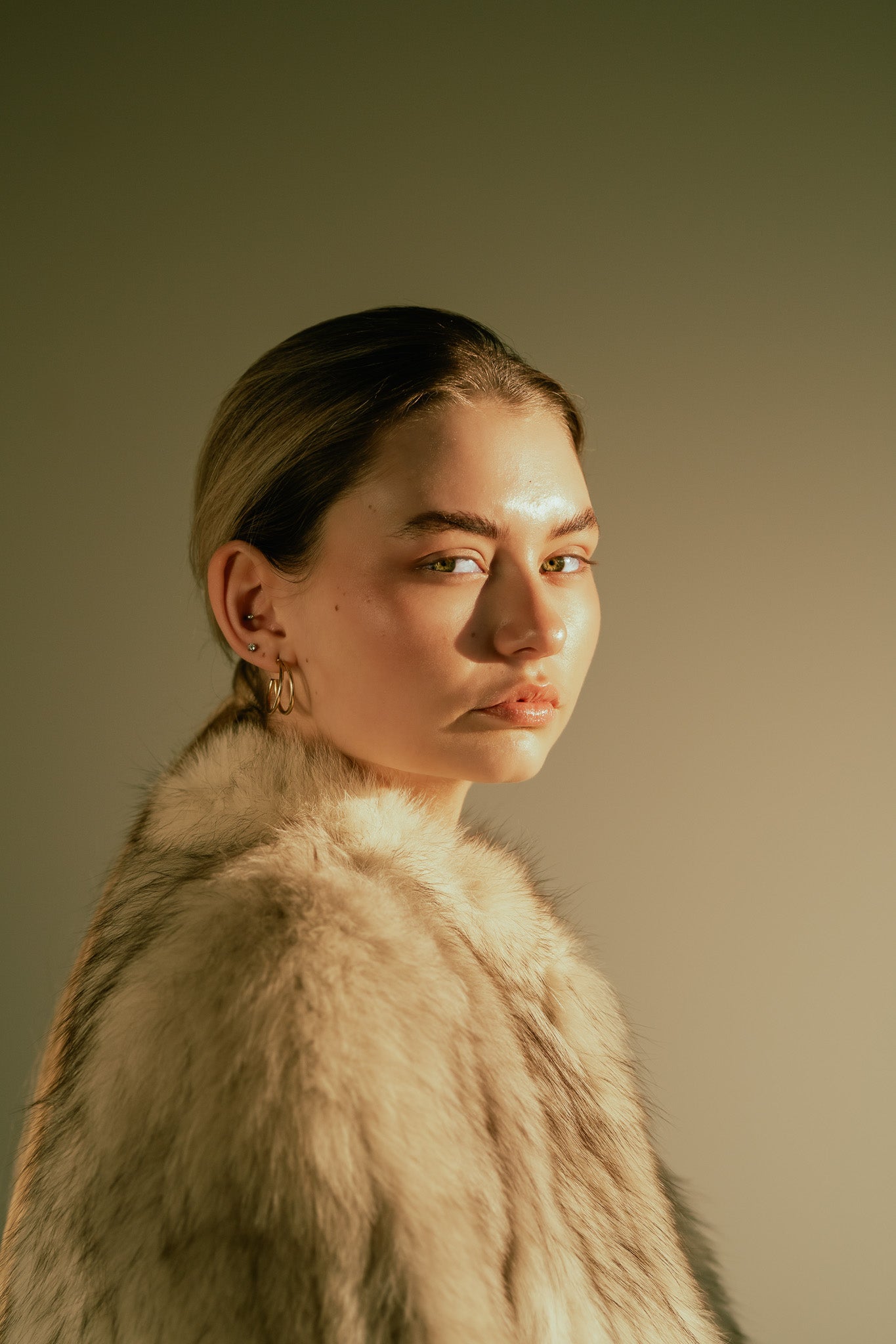 Vintage 60s Silver Fox Fur Coat