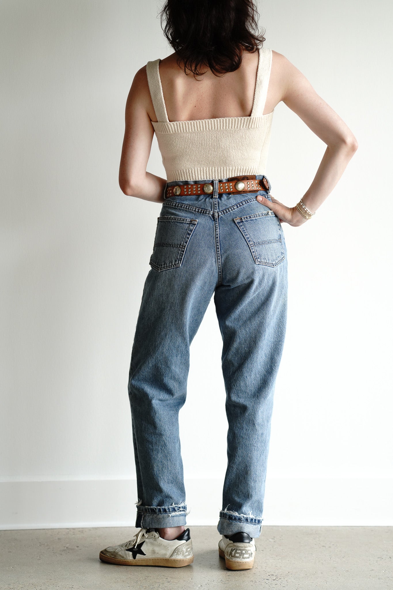 Vintage 90s Double RL Distressed Boyfriend Denim Jeans