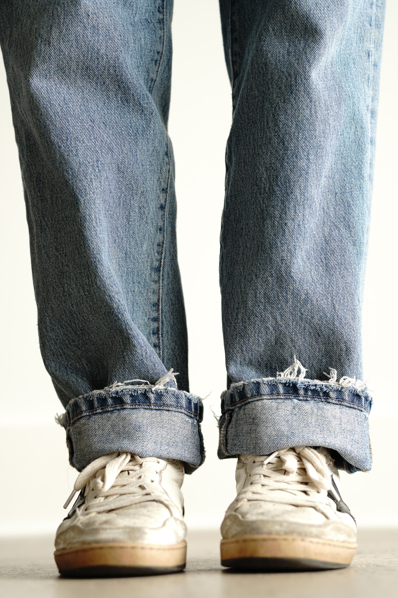 Vintage 90s Double RL Distressed Boyfriend Denim Jeans