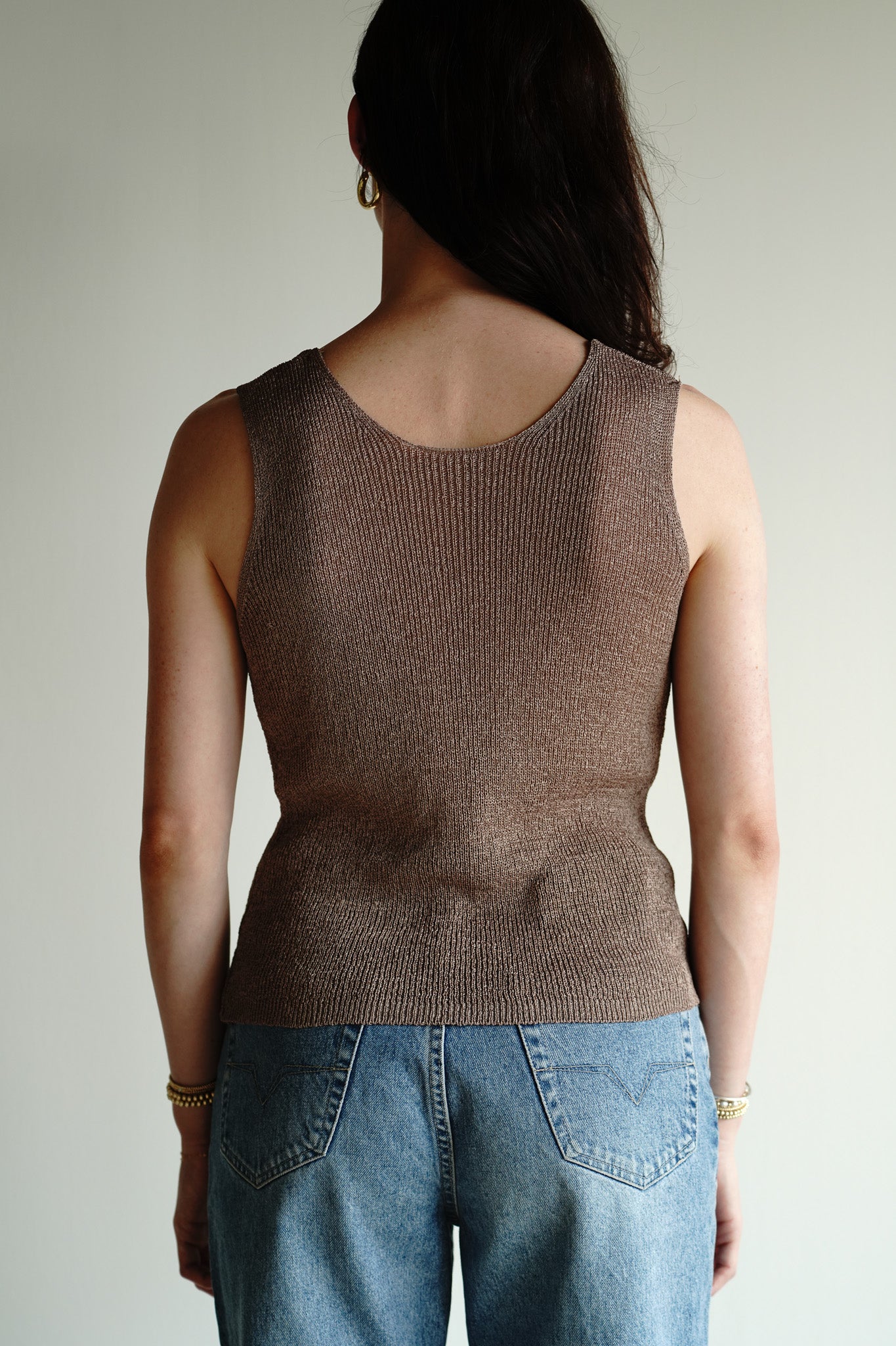 Vintage 90s Open Knit Slinky Top