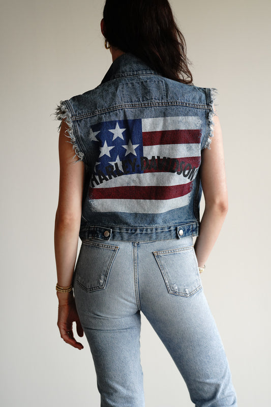 Vintage Harley Davidson Americana Vest