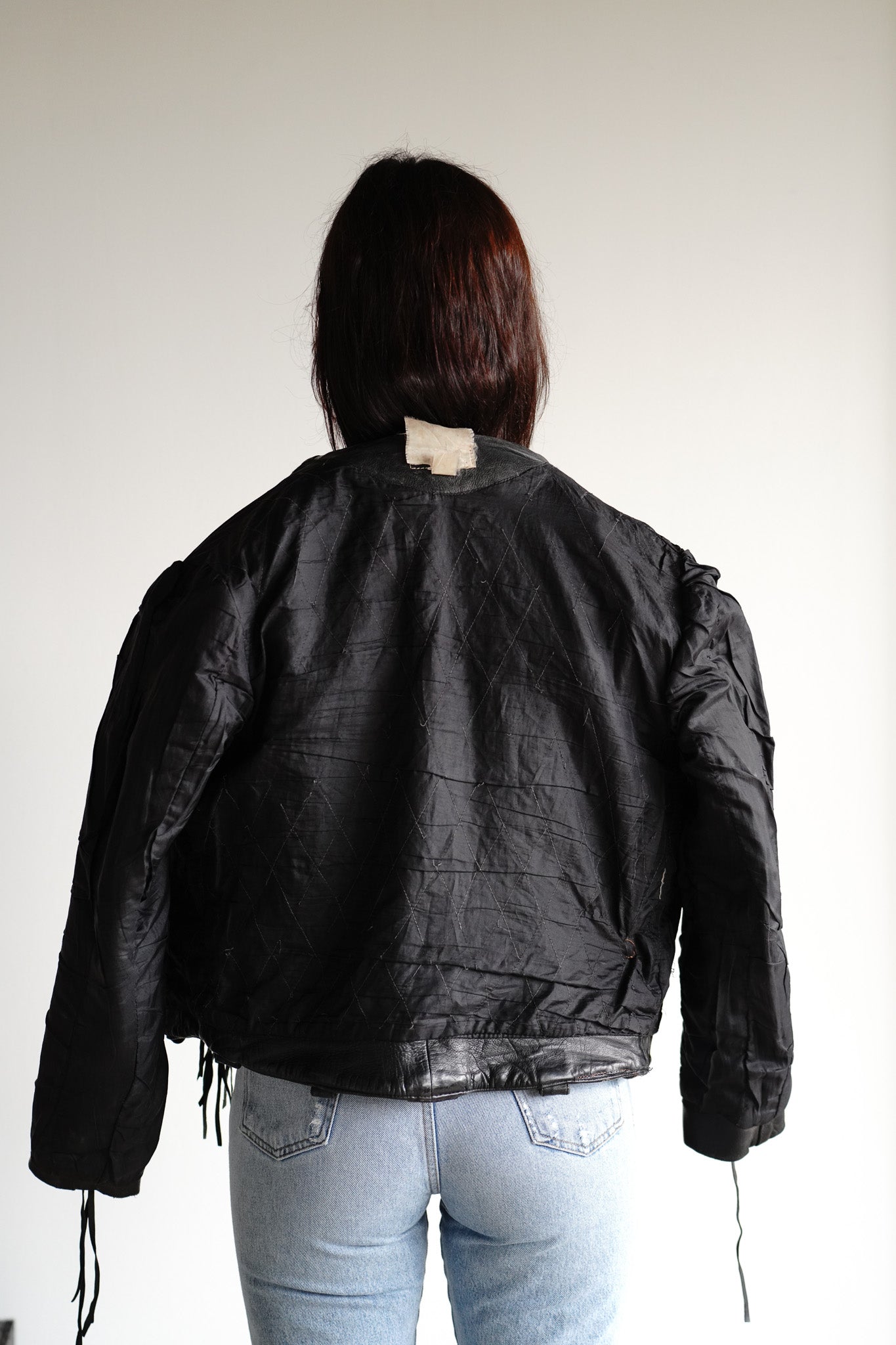 Vintage 70s Fringe Leather Moto Jacket