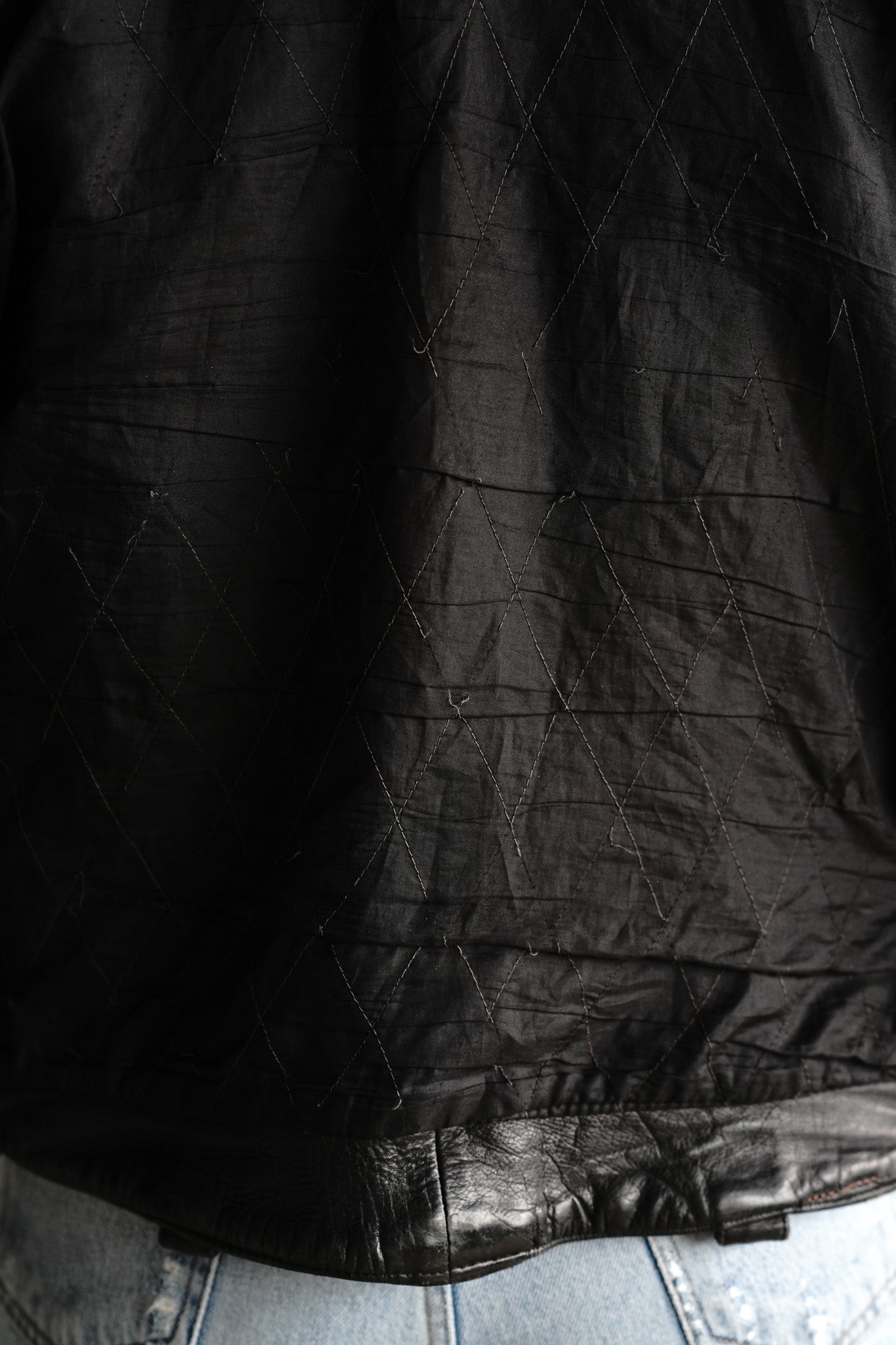 Vintage 70s Fringe Leather Moto Jacket