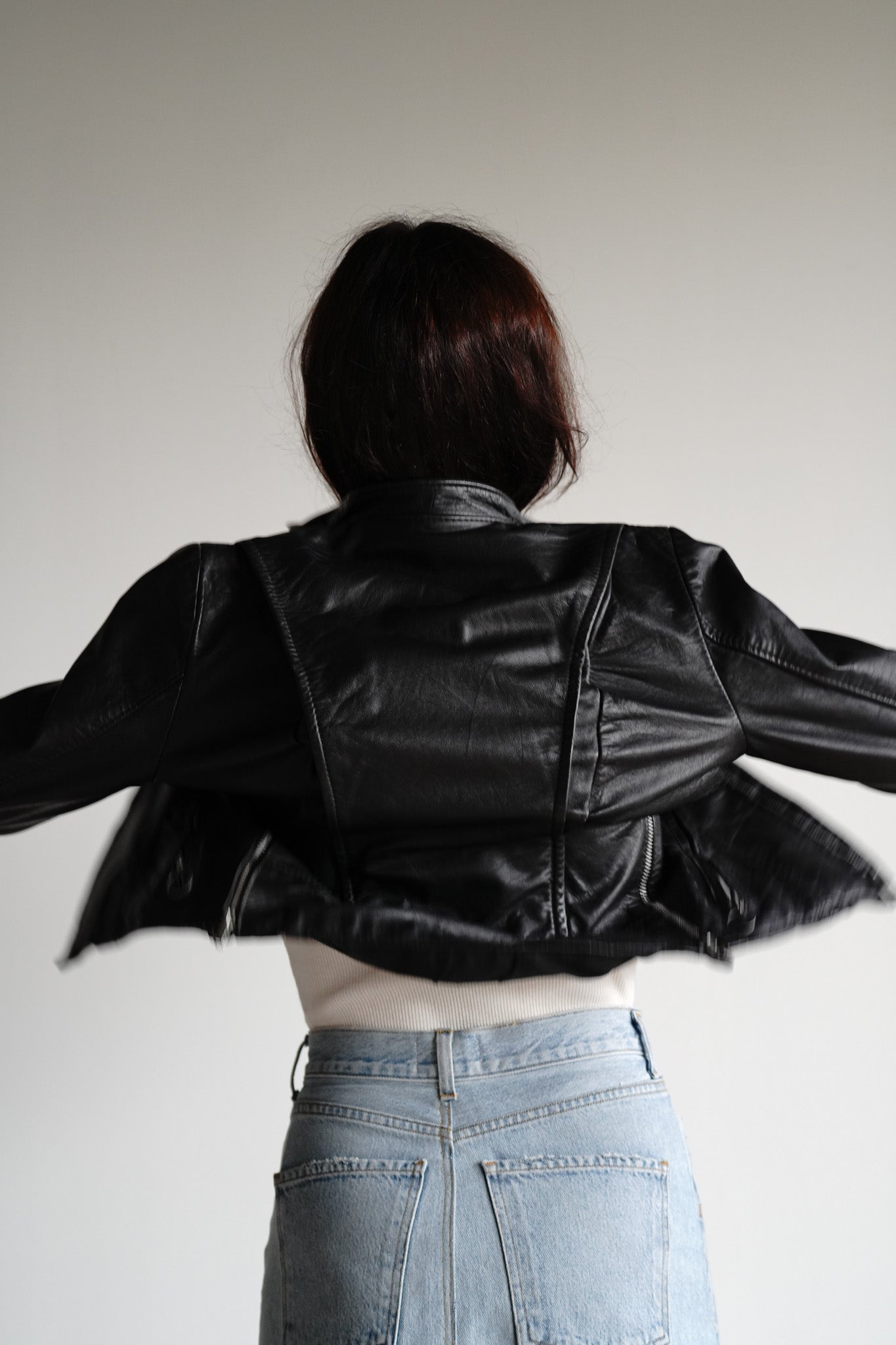 Vintage 80s Cafe Racer Moto Jacket