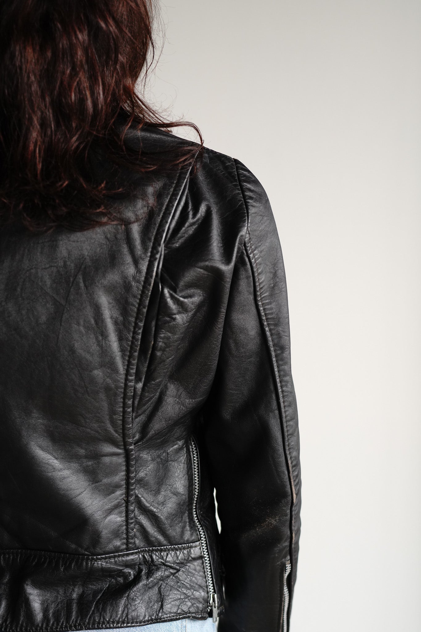 Vintage 80s Cafe Racer Moto Jacket