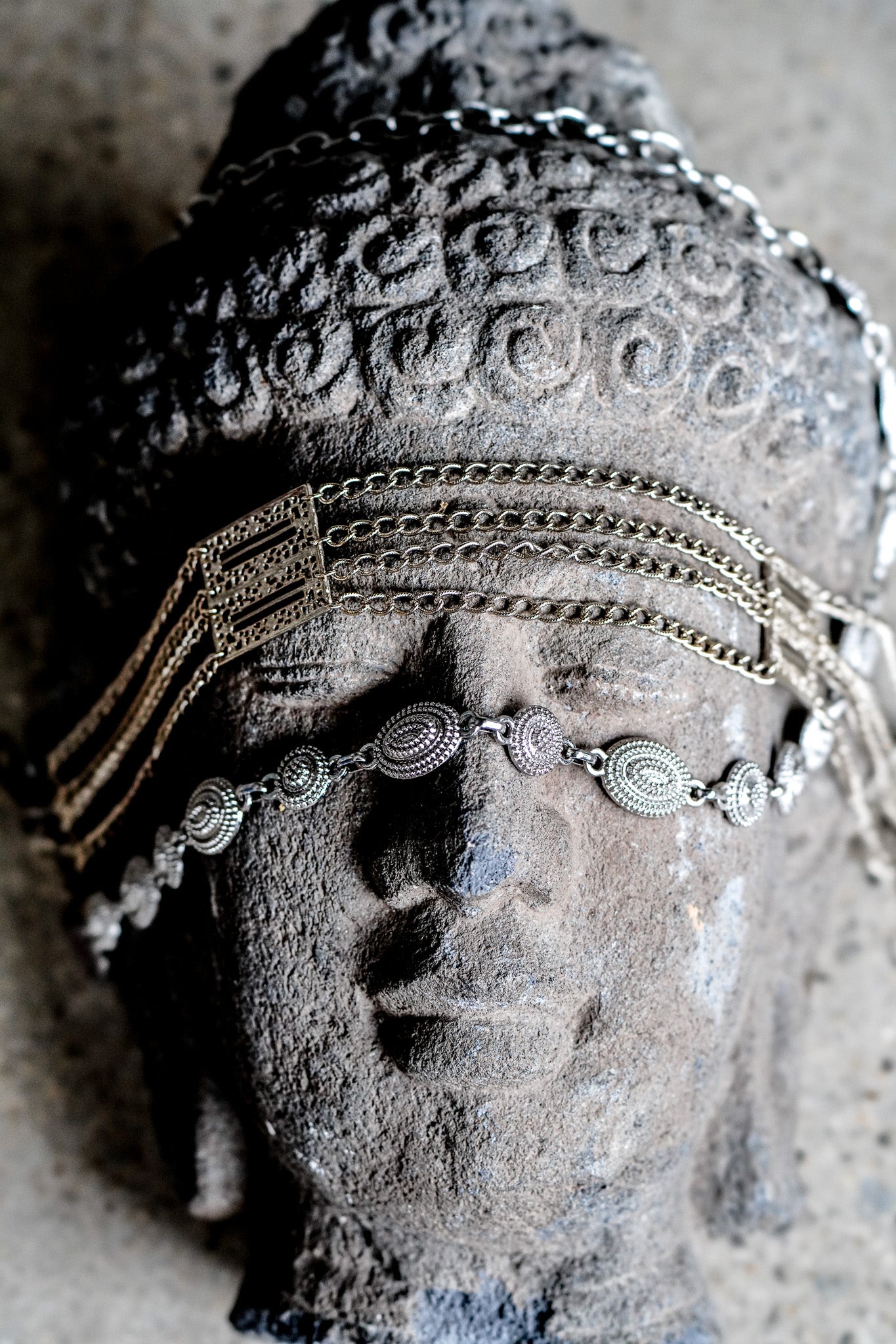 Vintage Chicos Silver Chain Belt