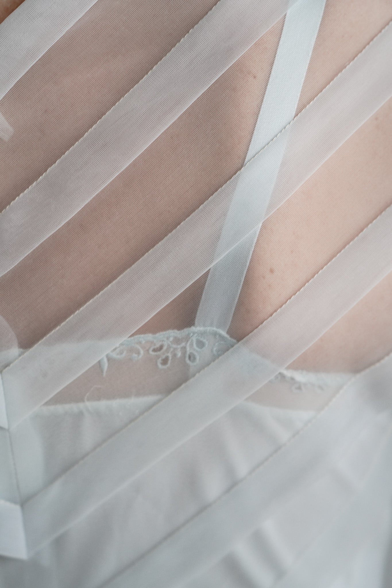 Vintage 50s Sheer Something Blue Dress