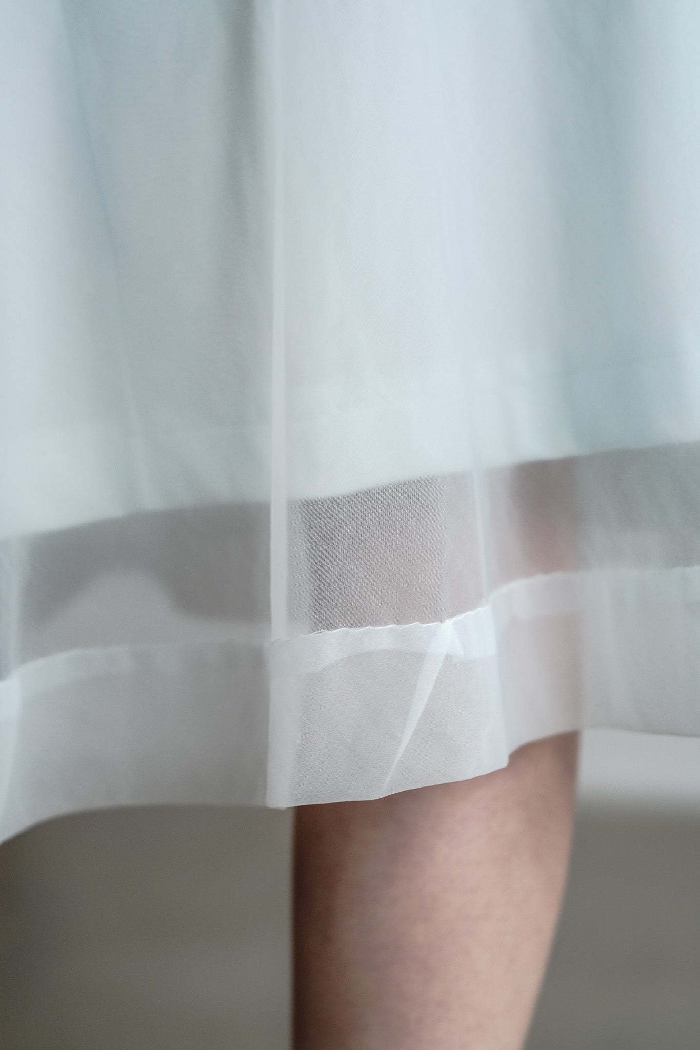 Vintage 50s Sheer Something Blue Dress