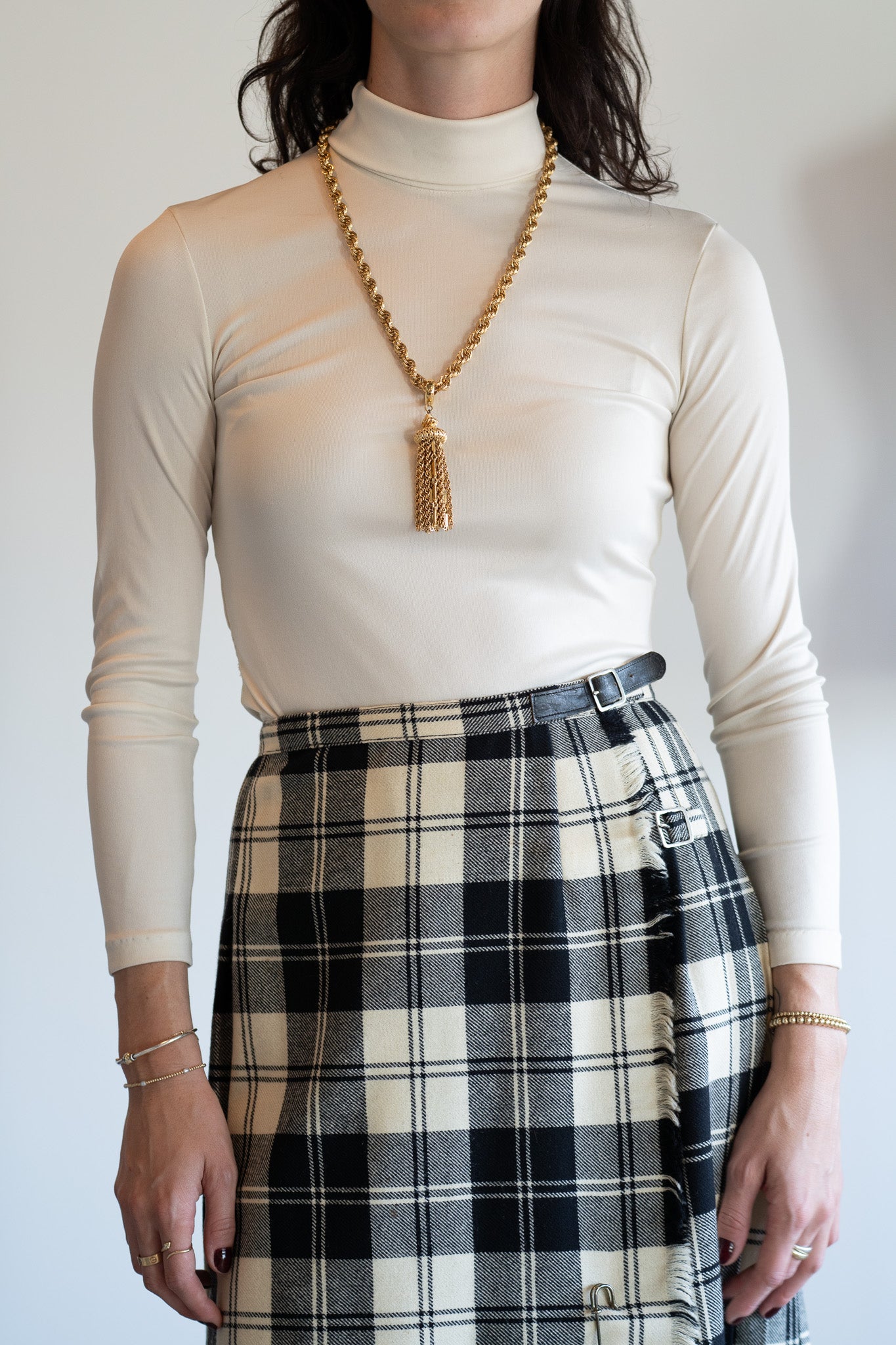 Vintage 60s W. Bill London Wool Kilt Skirt