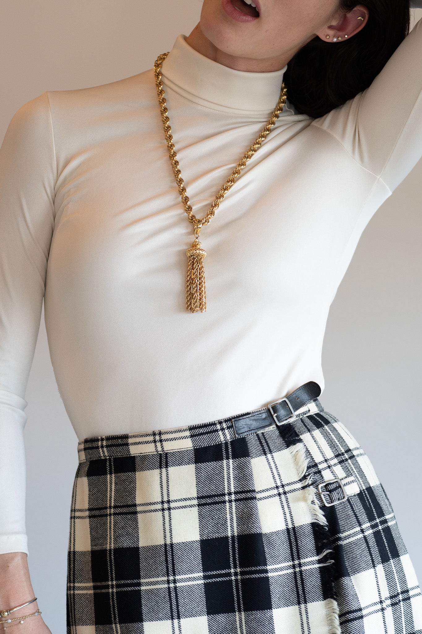 Vintage Monet Tassel Necklace