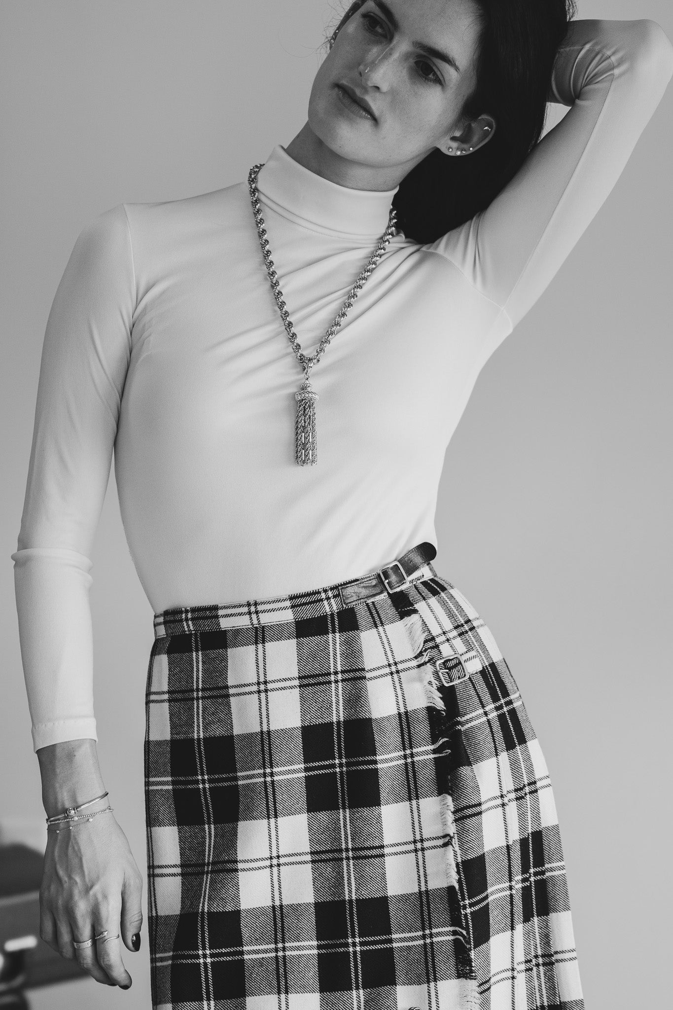 Vintage 60s W. Bill London Wool Kilt Skirt