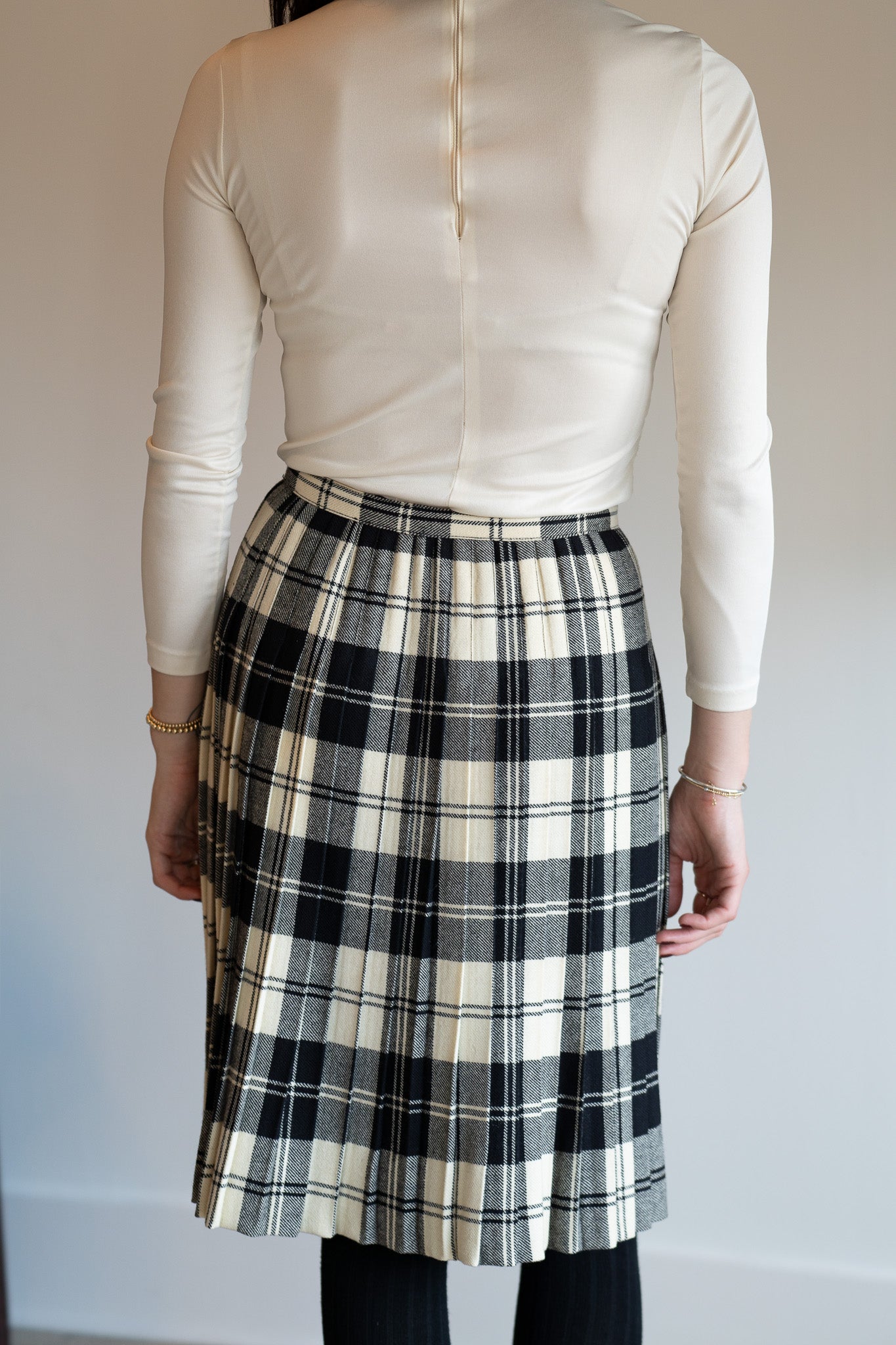 Vintage 60s W. Bill London Wool Kilt Skirt