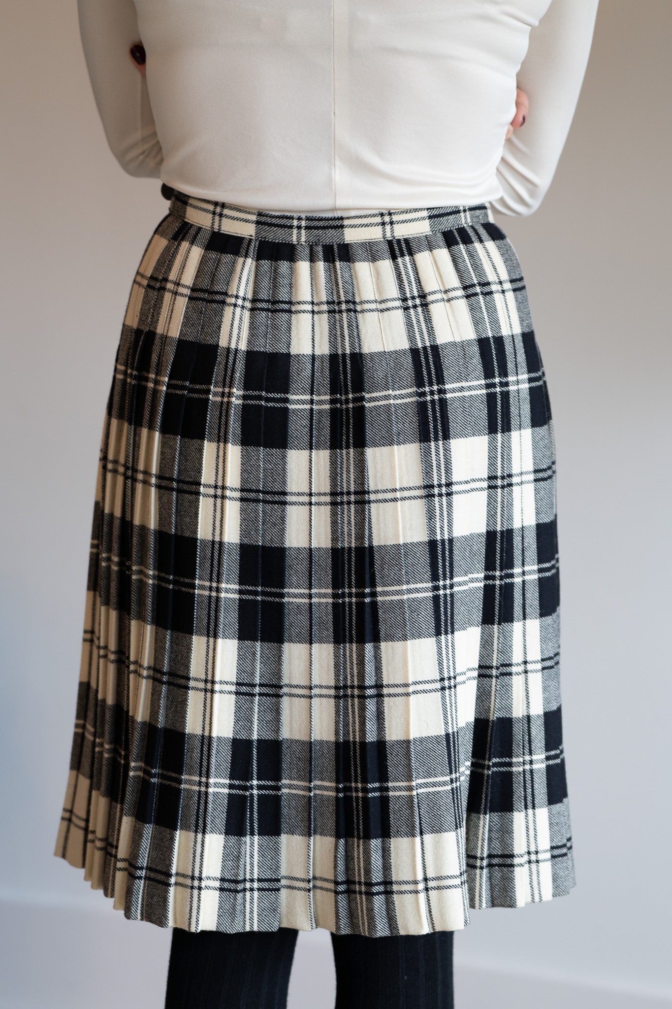 Vintage 60s W. Bill London Wool Kilt Skirt