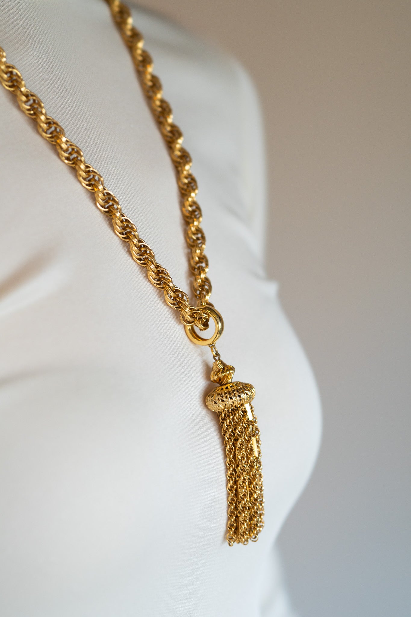 Vintage Monet Tassel Necklace