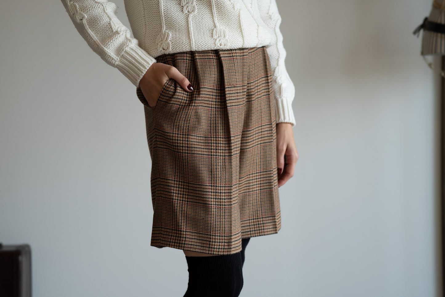 Vintage 80s Tailored Wool Shorts