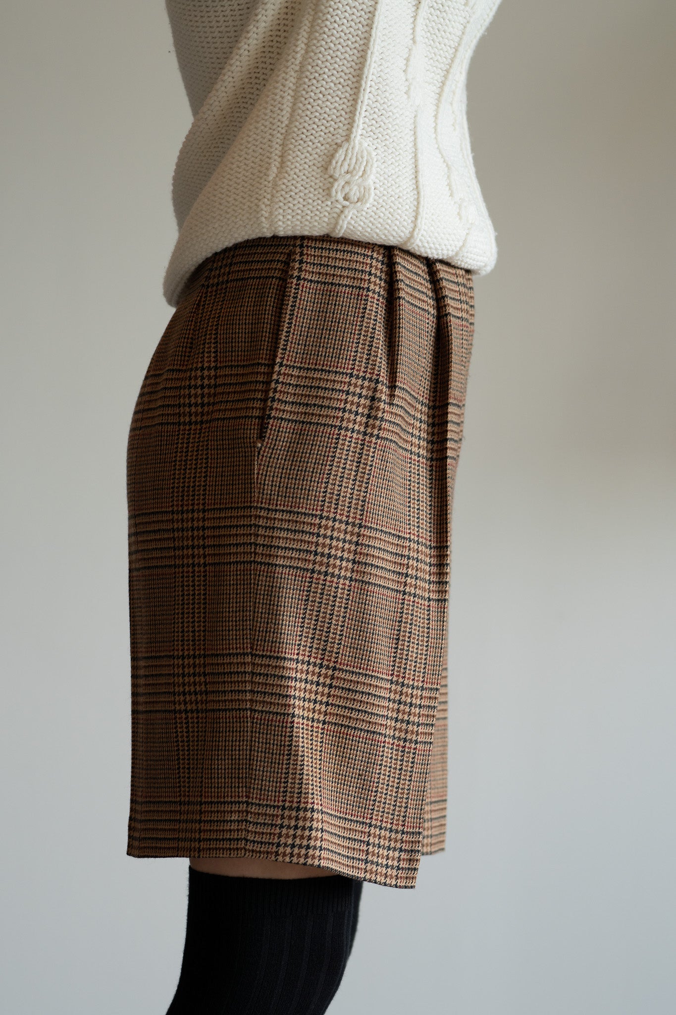 Vintage 80s Tailored Wool Shorts