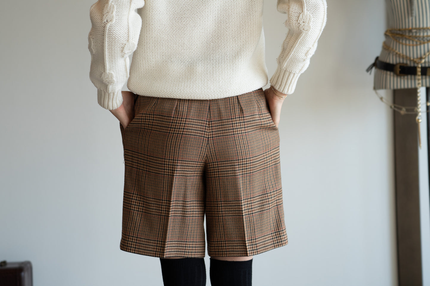Vintage 80s Tailored Wool Shorts