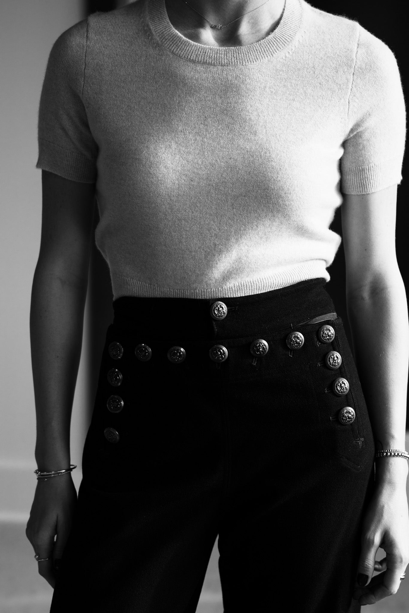 WWII U.S. Navy Wool Sailor Pants Brass Buttons