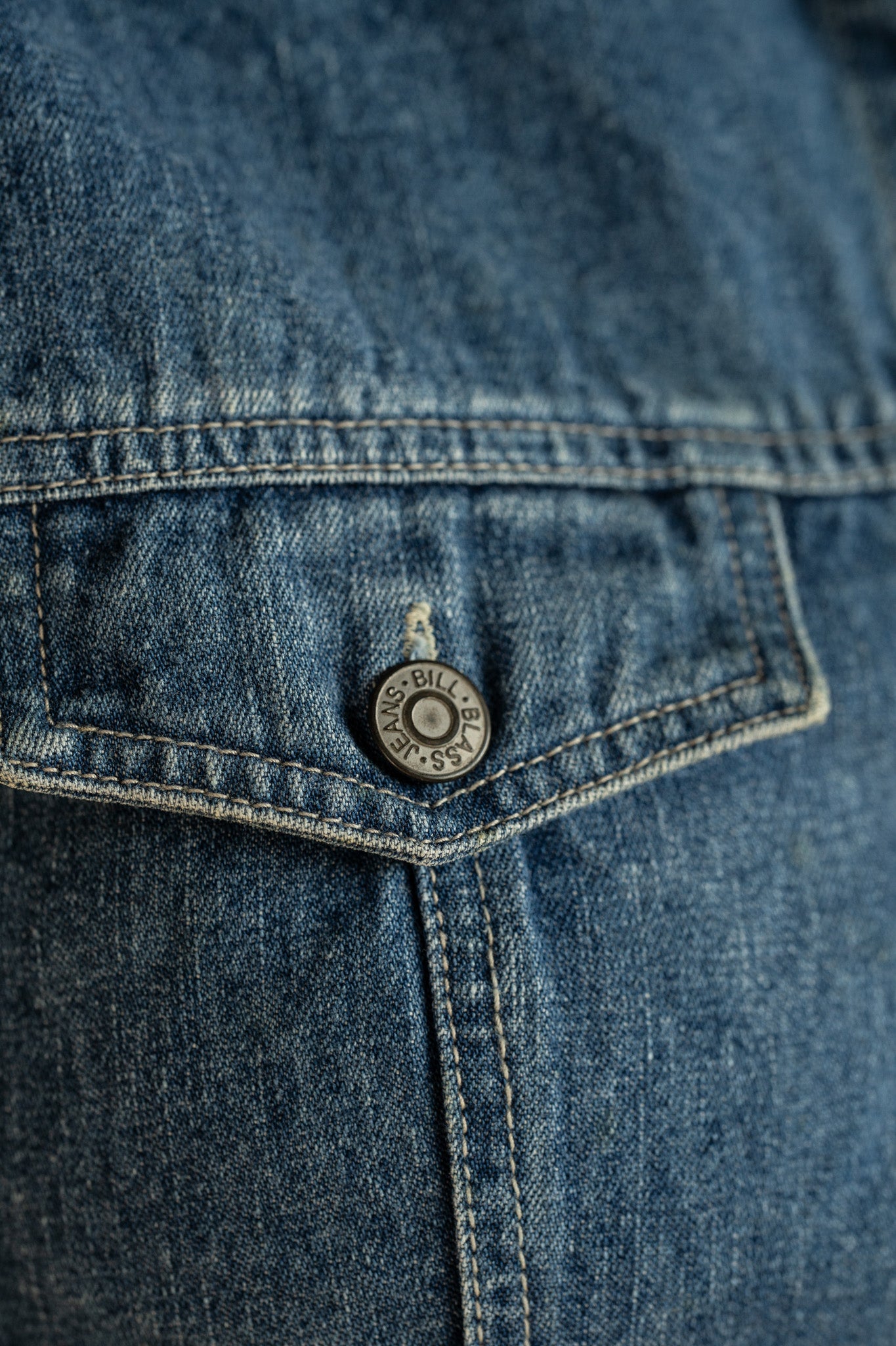 Vintage Bill Blass Denim Vest Dark Wash