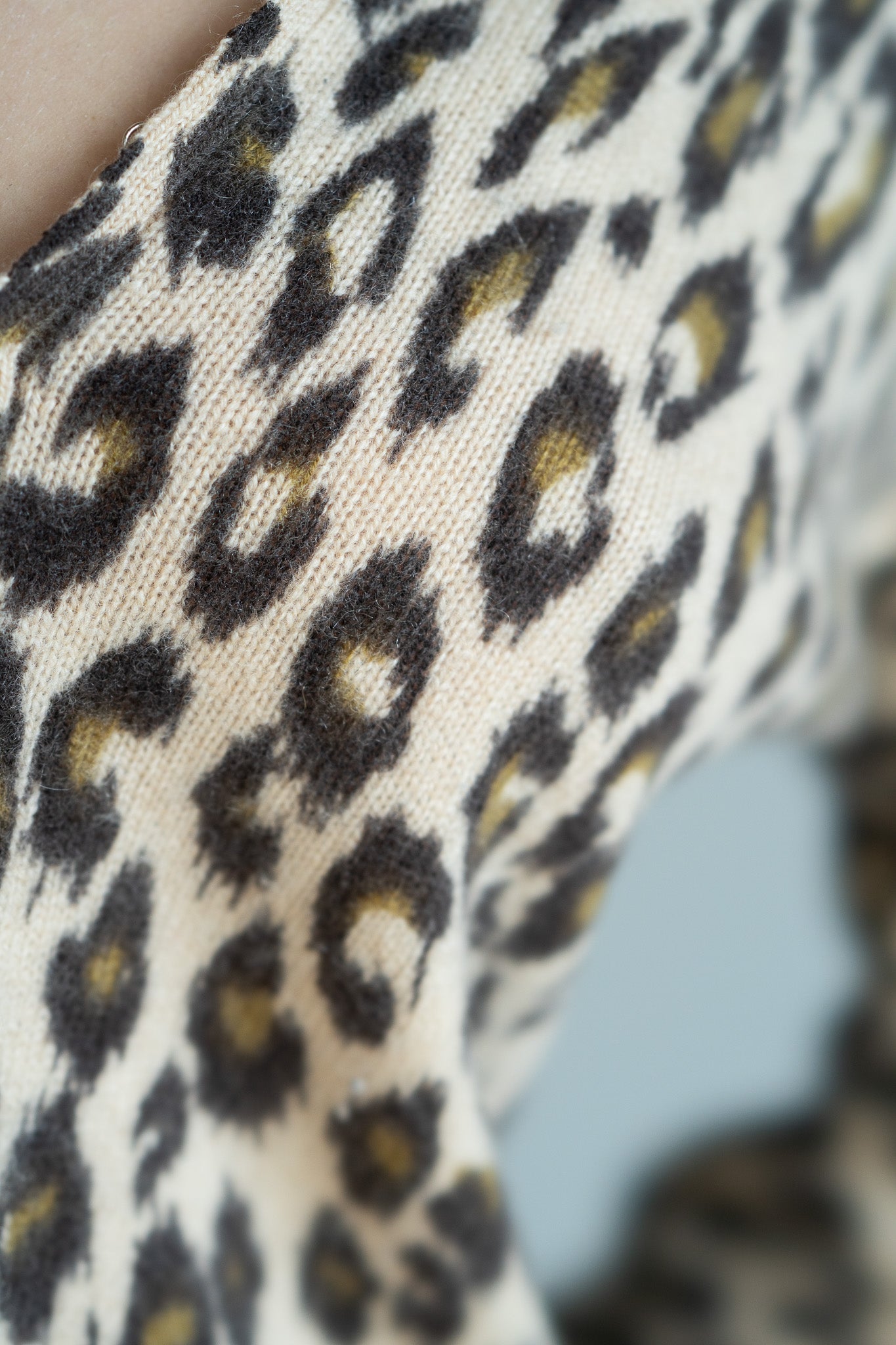 Vintage Y2K Cashmere Leopard Cardigan