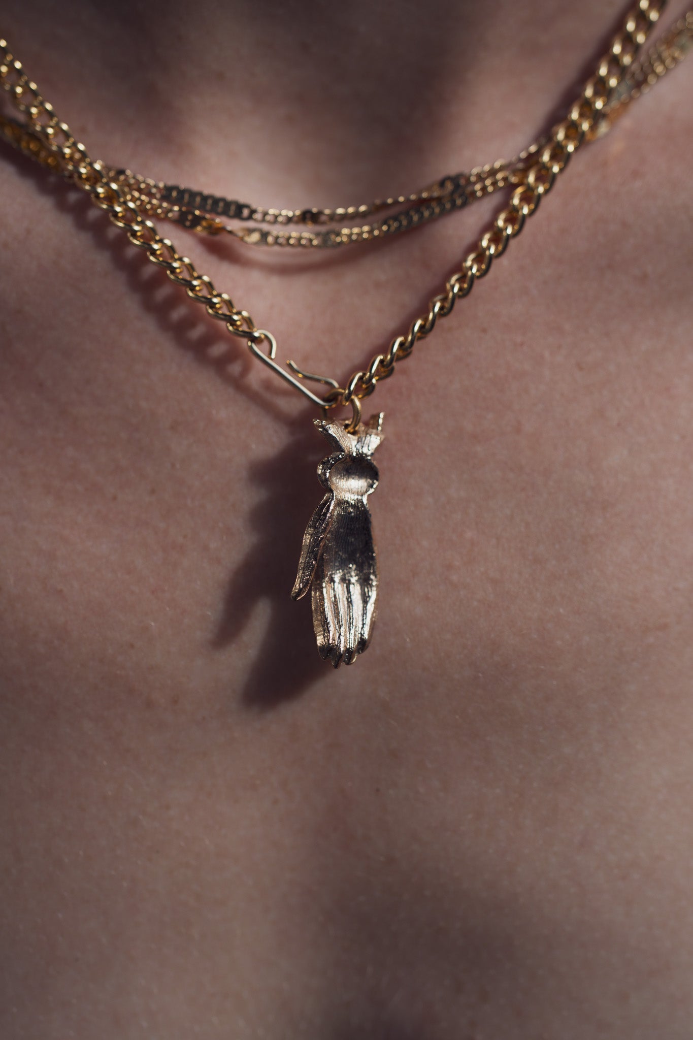 Vintage Hand Necklace