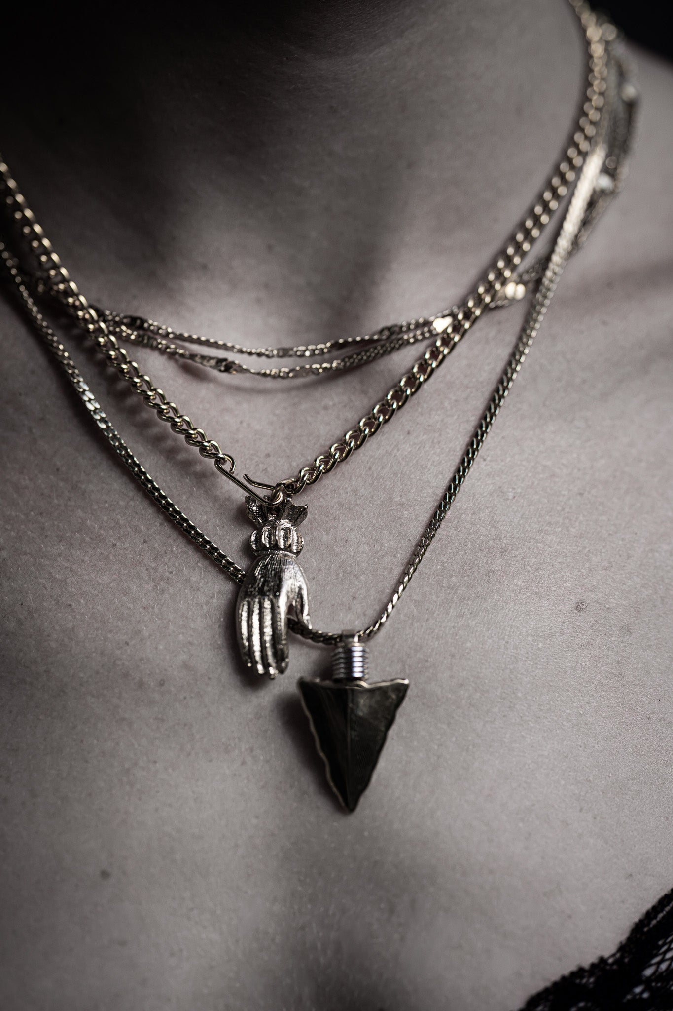 Vintage Gold Arrowhead Necklace