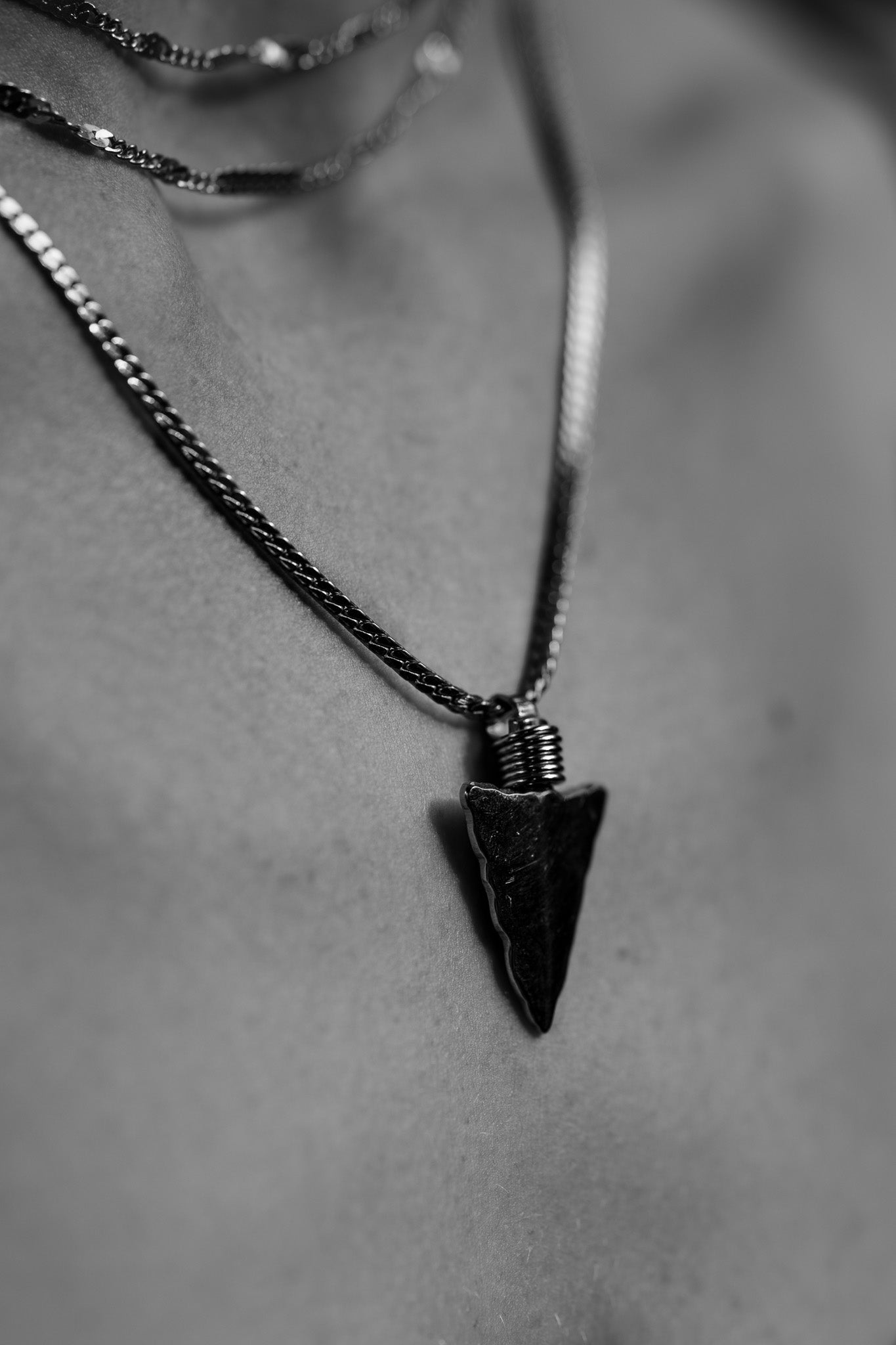 Vintage Gold Arrowhead Necklace