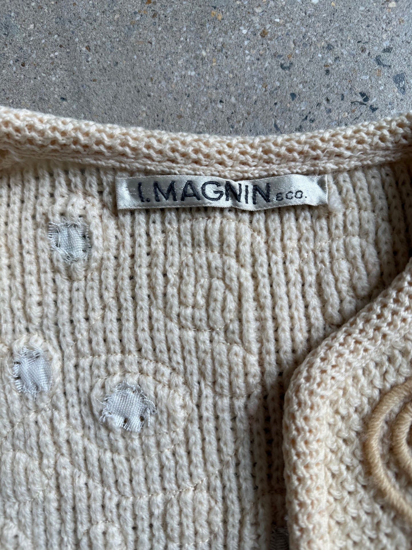 Vintage I. Magnin Cropped Sweater Vest